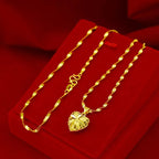 Gold Aura Heart Necklace